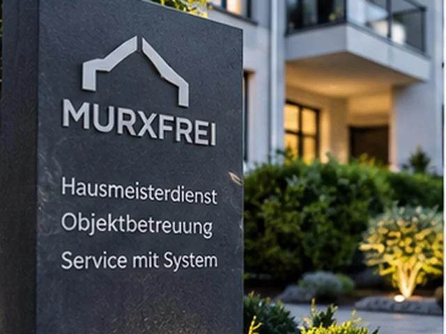 Symbolbild: Beschilderung von MURXFREI vor einem Wohngebäude